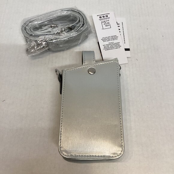 IHKWIP Call-Me-Later Cell Phone Crossbody with RFID Card Slots Silver A629776 - Picture 11 of 13